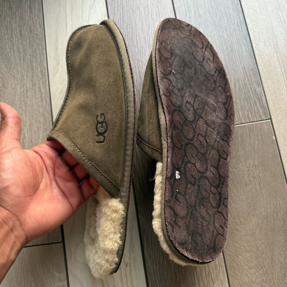 UGG green Shearling Lined Slippers - Picture 4 of 5